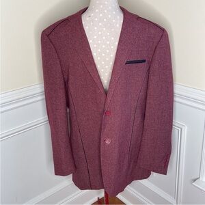 RR. Orsini Burgundy Suit Jacket Sz 40